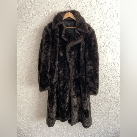 Mr. Belster® 1940s Rare Vintage Men's Mink Fur Double Breasted Coat - Picture 1 of 7